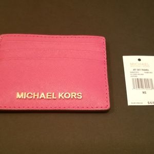 Michael Kors Jet Set Travel LG Card Holder Leather
